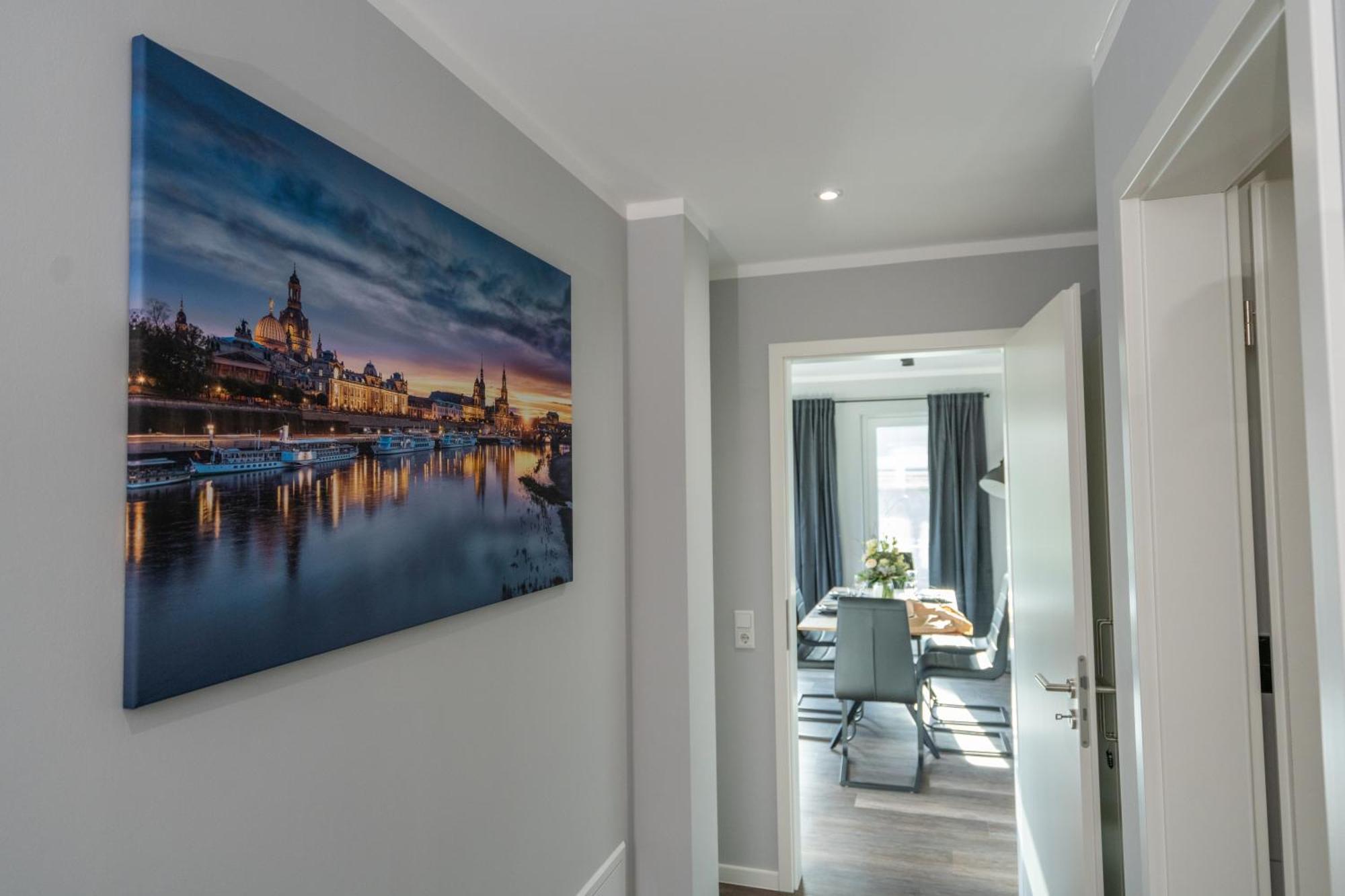 Cozy City Dream Apartment Mit Terrasse Und Parkplatz - 90M² Drážďany Exteriér fotografie
