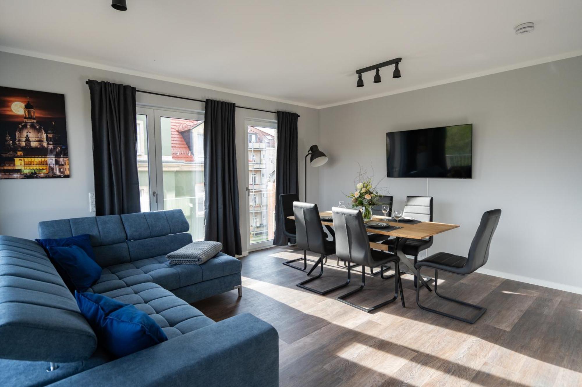 Cozy City Dream Apartment Mit Terrasse Und Parkplatz - 90M² Drážďany Exteriér fotografie